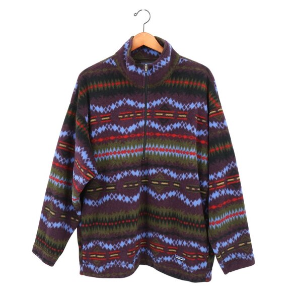 Patagonia Other - Patagonia Vintage 1994 Sacajawea Southwestern Print USA Fleece 1/2 Zip Jacket XL